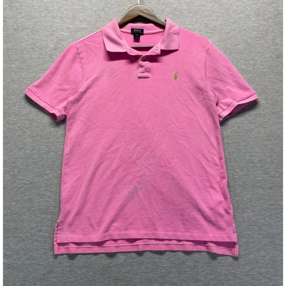Polo Ralph Lauren Polo Shirt Boys XL (18-20) Pink Cotton Performance Golf Tennis